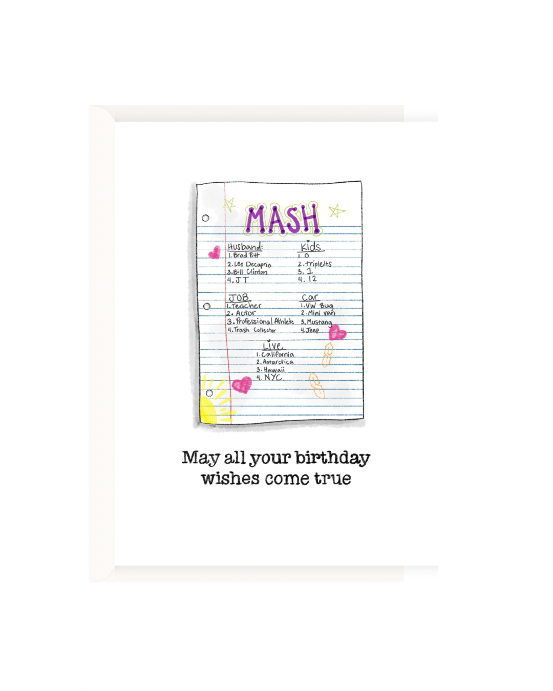 MASH Greeting Card