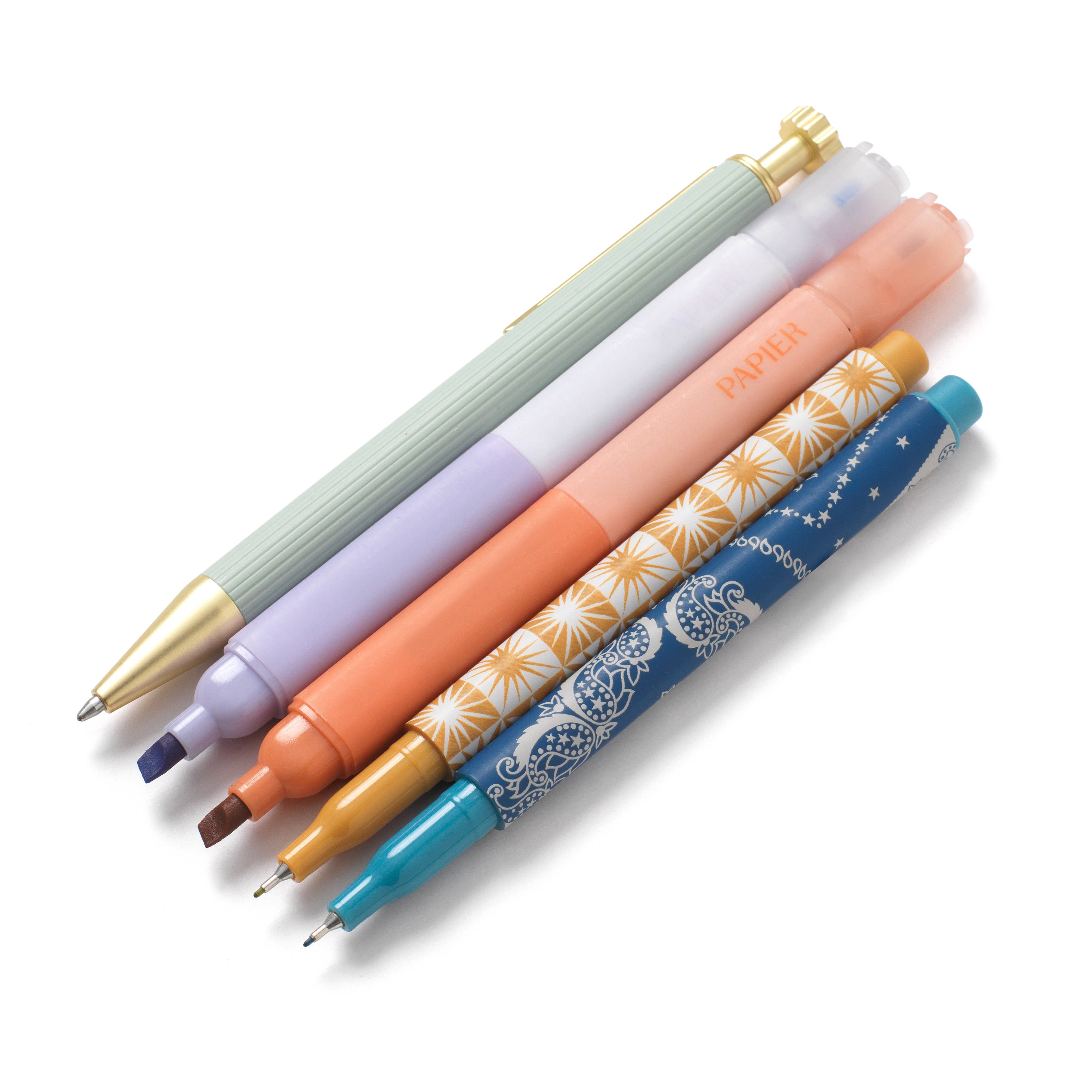 Solstice Mixed Pen & Highlighter Set