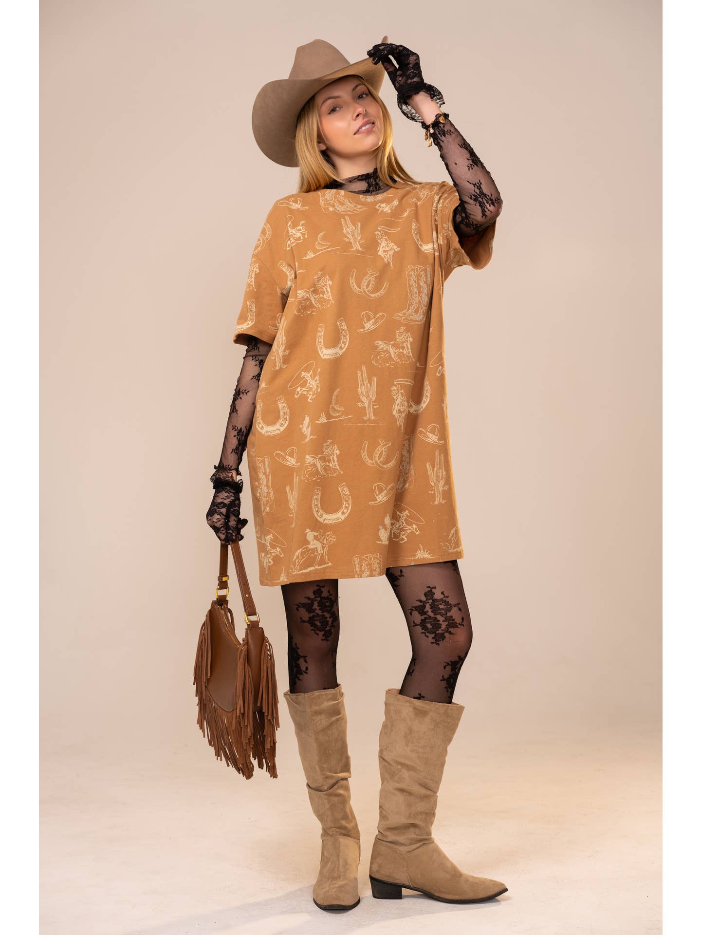 Western Front T-Shirt Dress