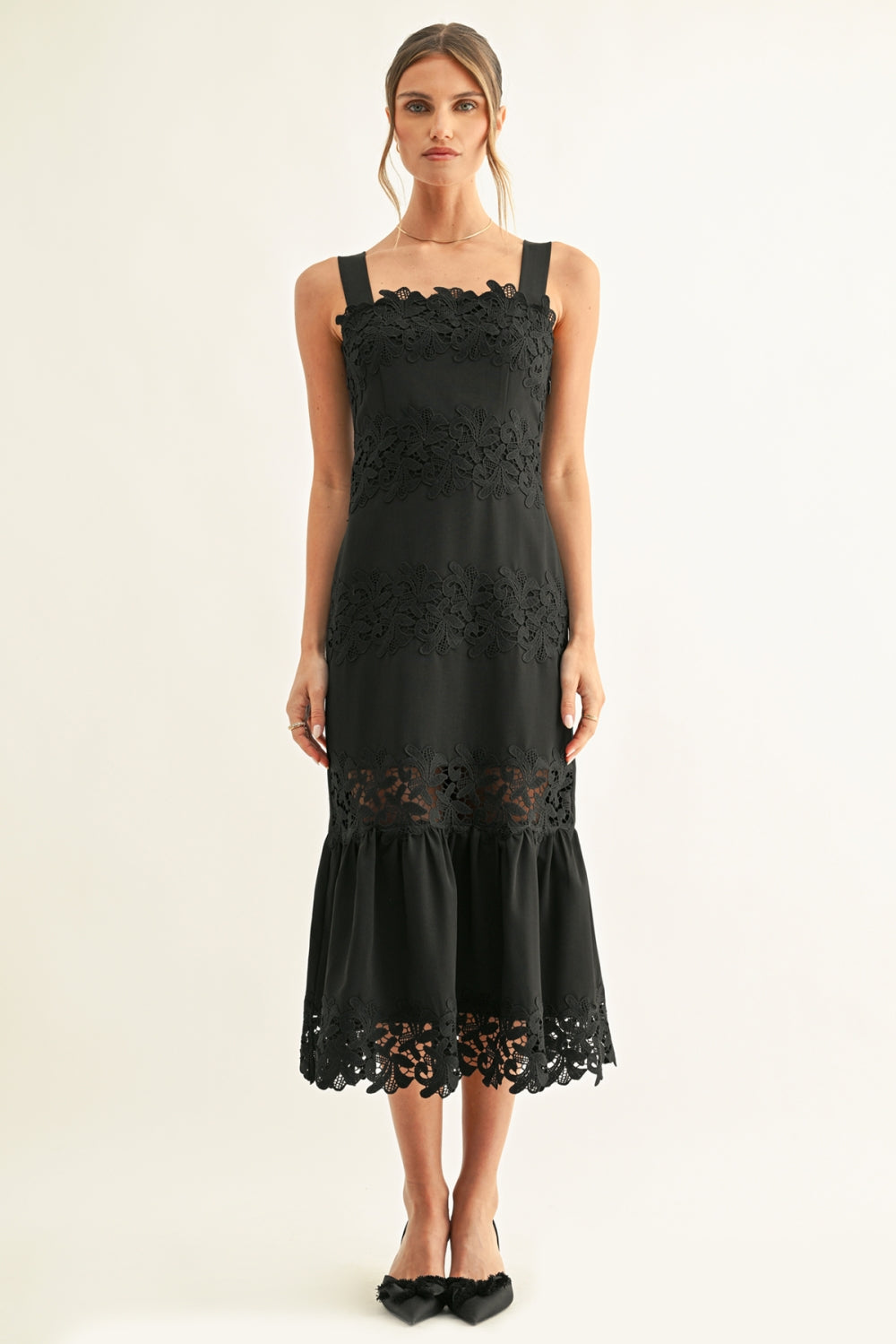 Davina Lace Midi Dress