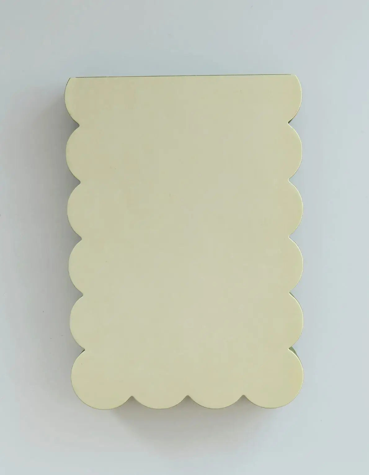 Chartreuse + Olive Scalloped Notepad