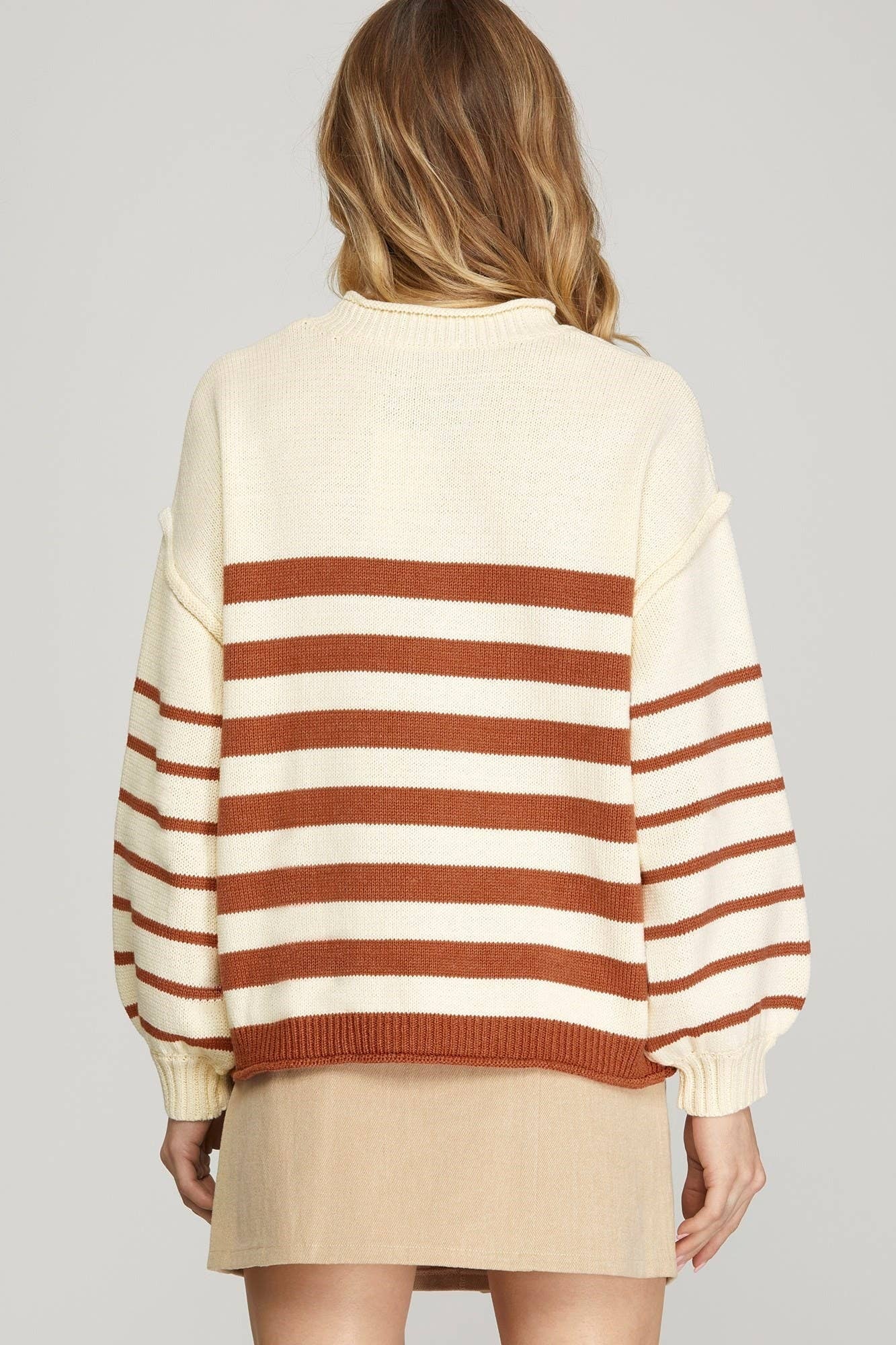 Lotta Latte Striped Sweater