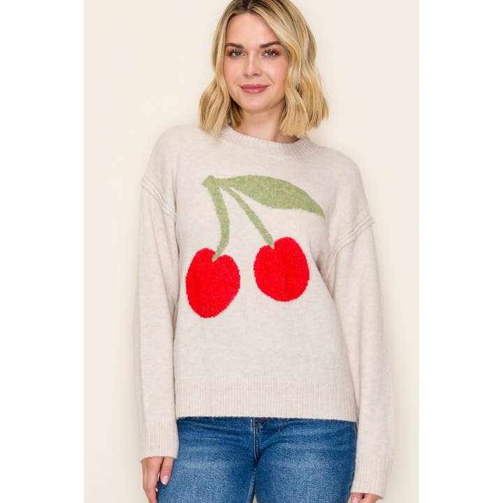 Cherry on Top Knit Sweater
