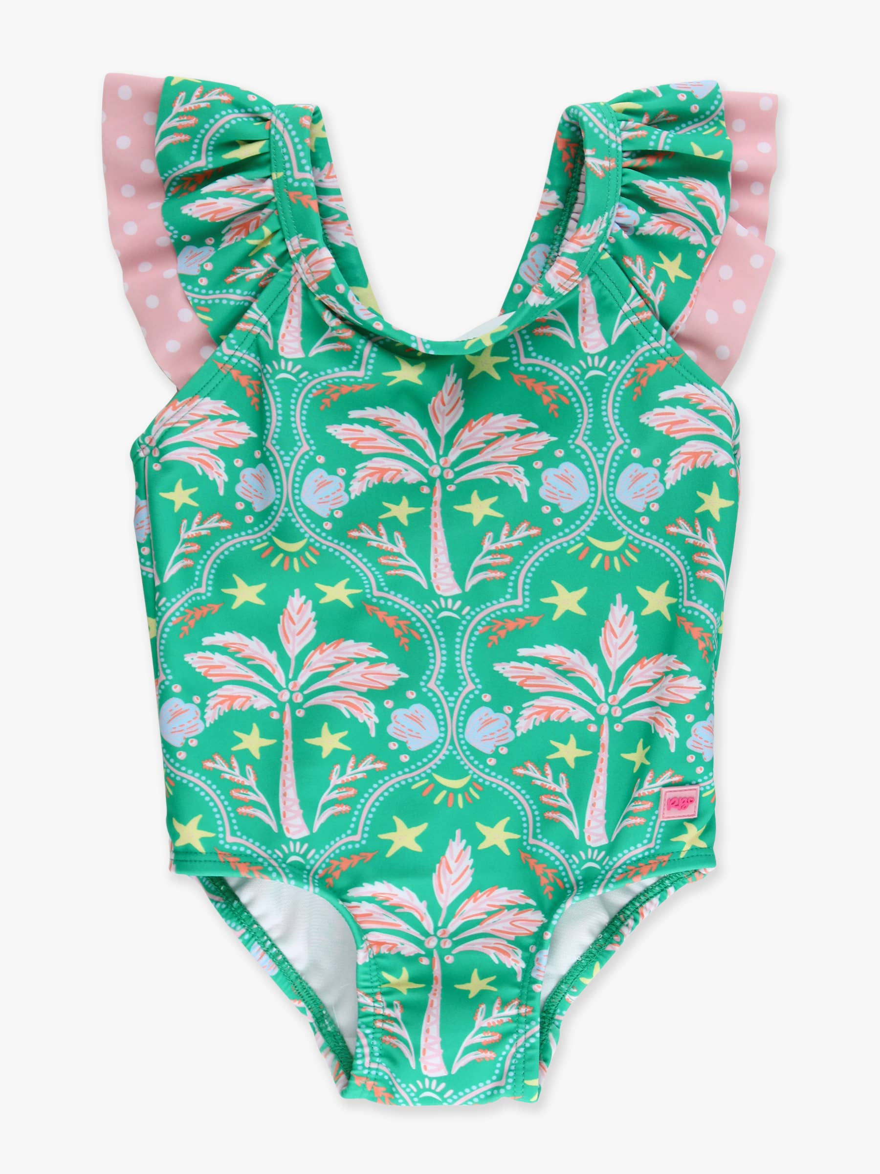 Bow Back One Piece Swimsuit - Coconut Cabana *FINAL SALE*