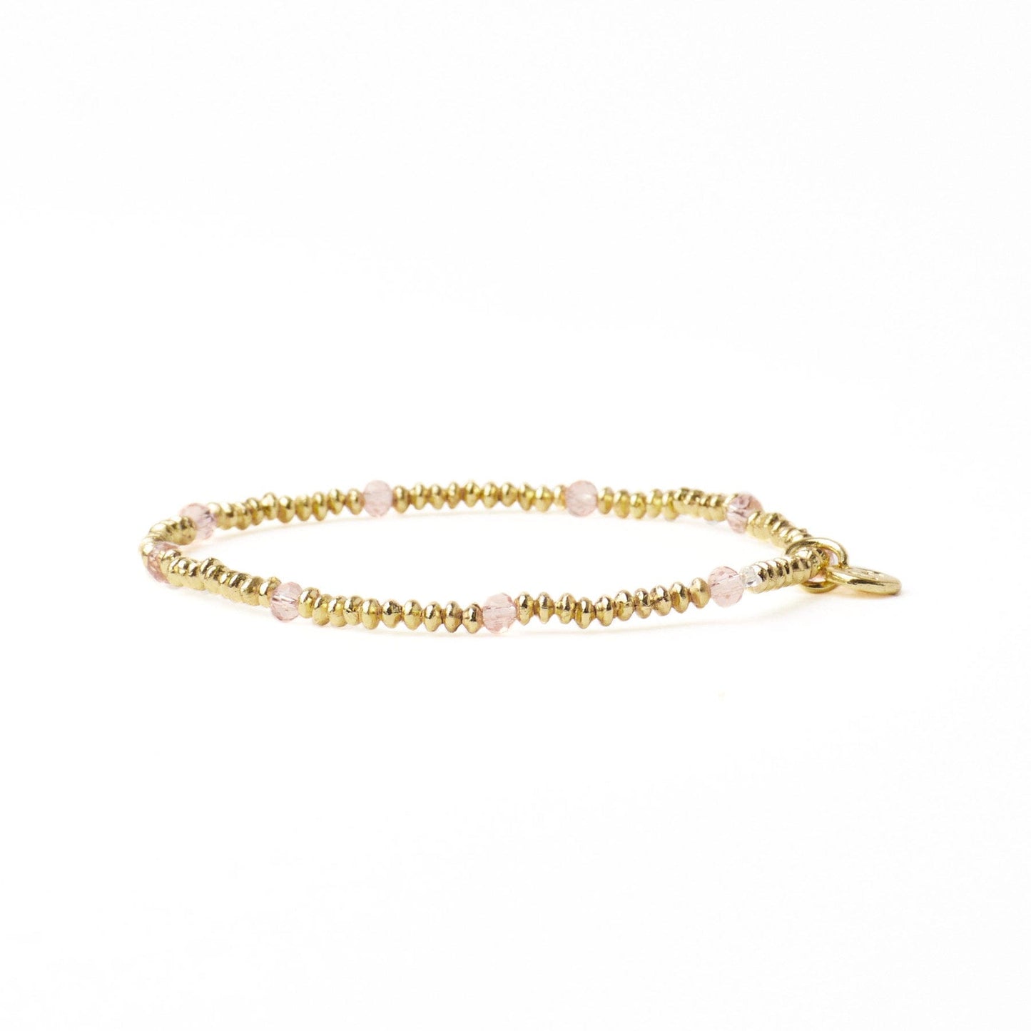 Ashley Small Brass + Crystal Stretch Bracelet