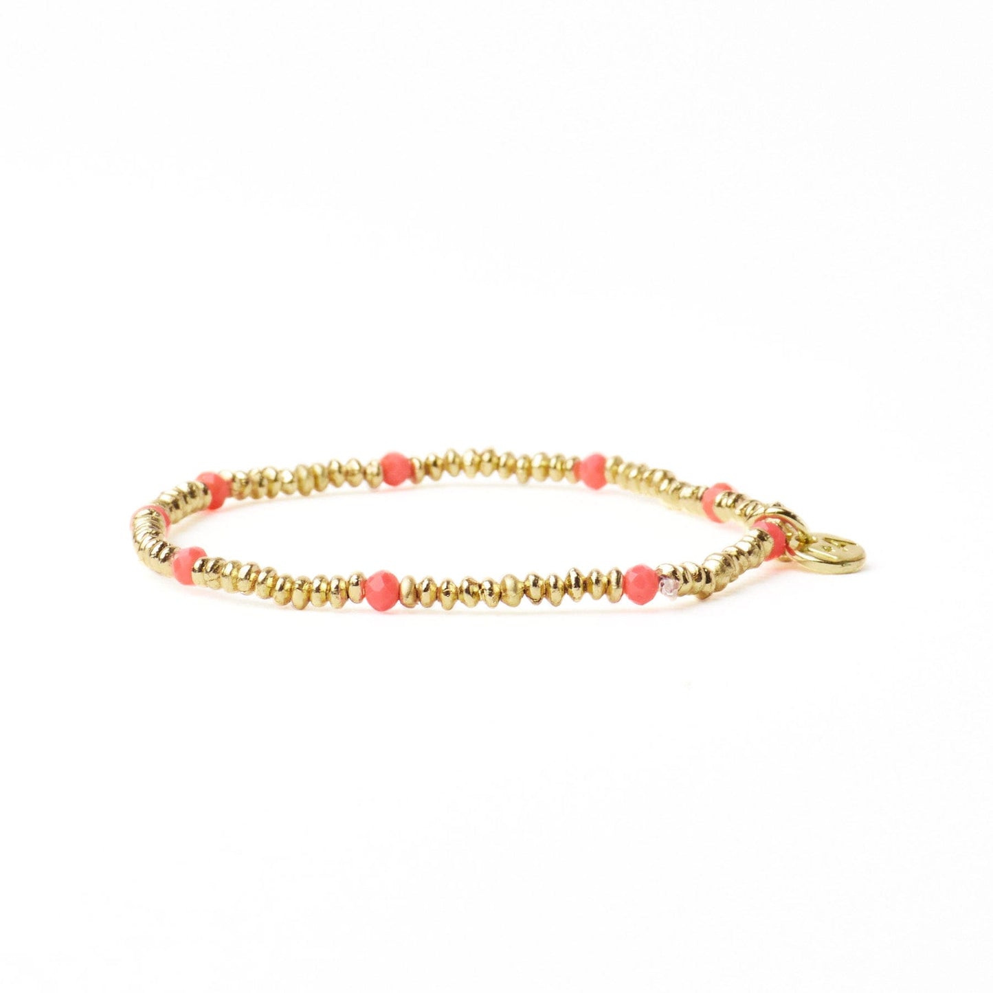 Ashley Small Brass + Crystal Stretch Bracelet