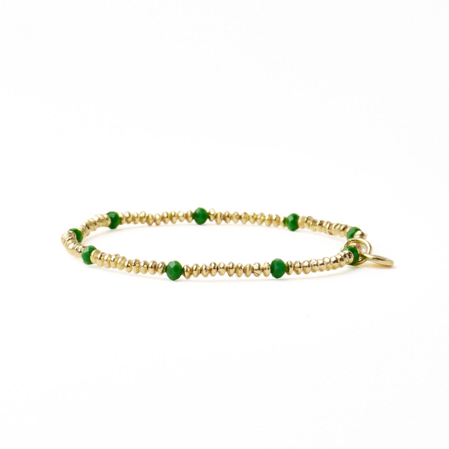 Ashley Small Brass + Crystal Stretch Bracelet