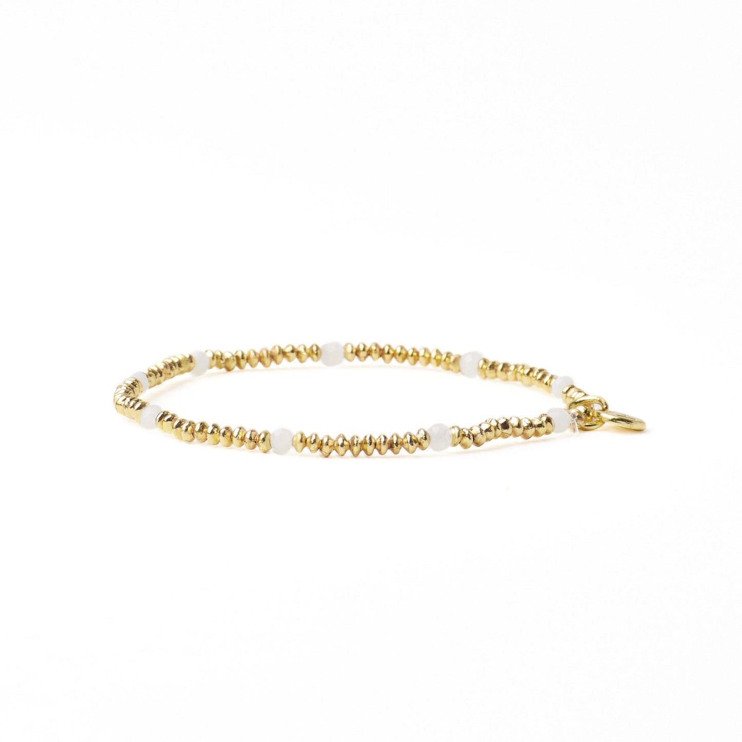 Ashley Small Brass + Crystal Stretch Bracelet
