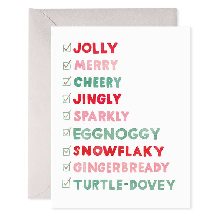 Holiday Checklist Greeting Card