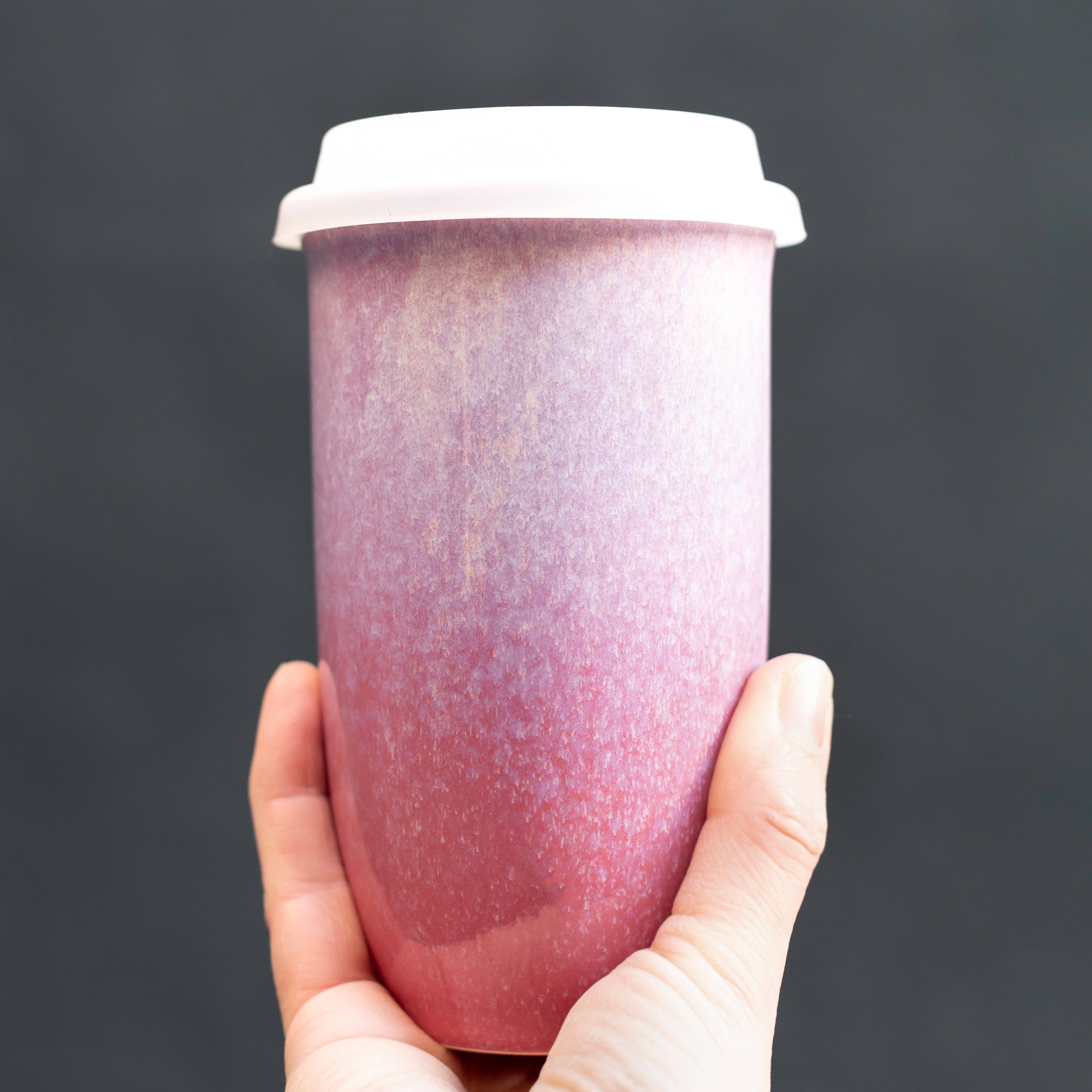 Astral Bloom Ceramic Travel Mug – 16 oz