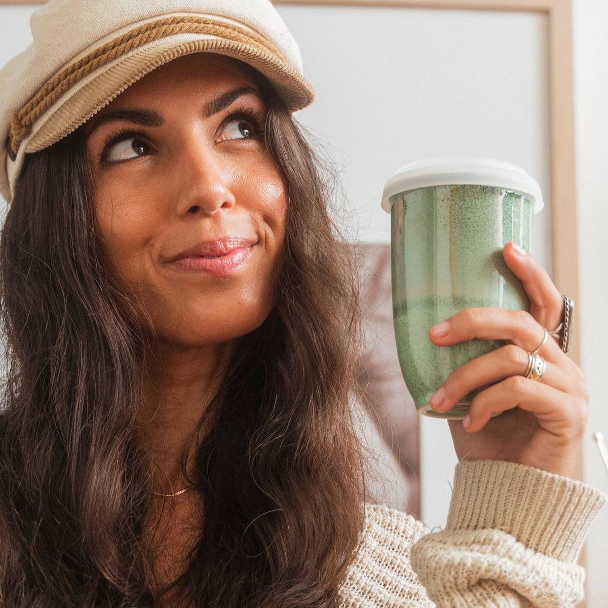 Emerald Ceramic Travel Mug – 12 oz