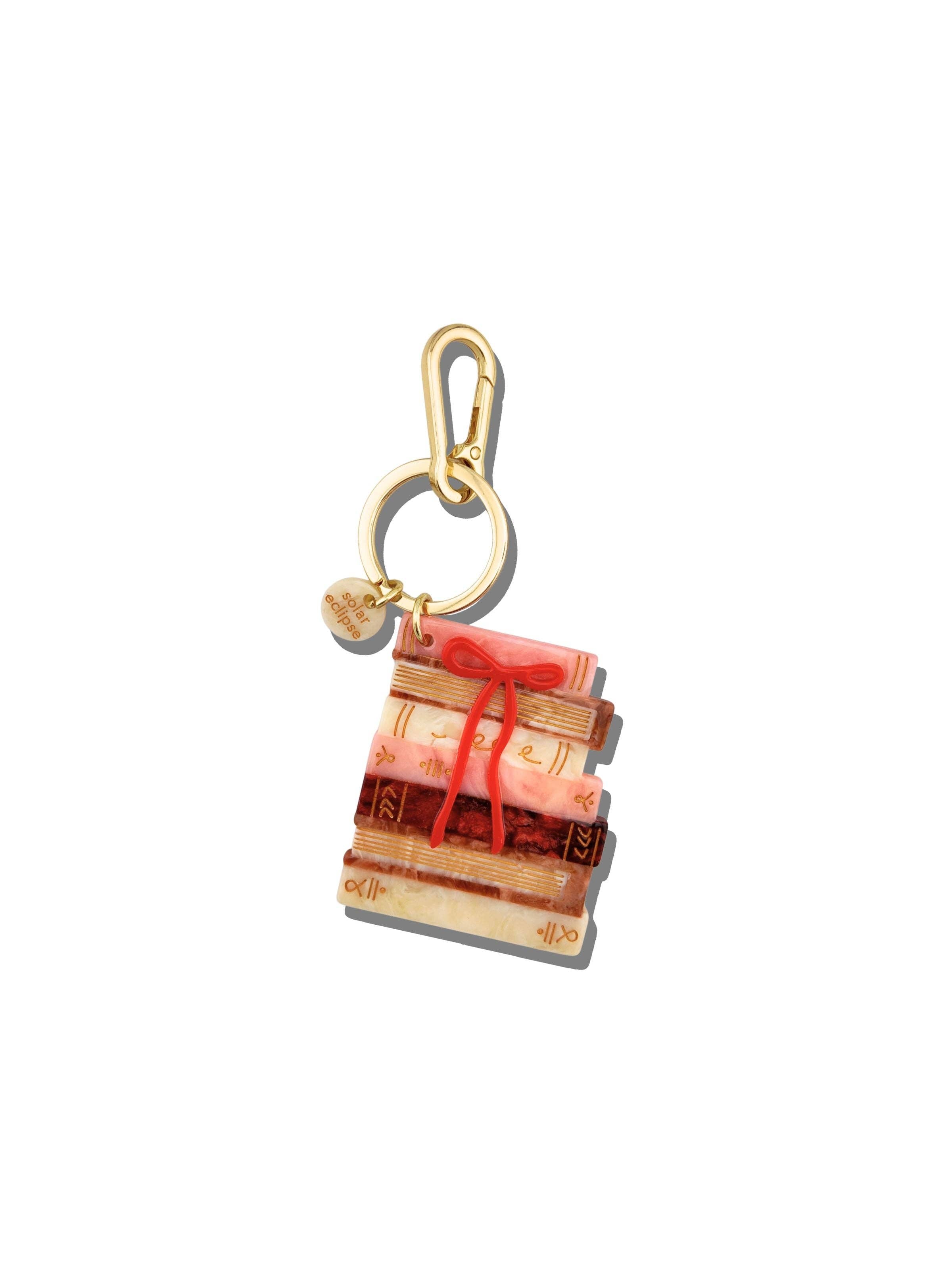 Bow Bookstack Bag Charm