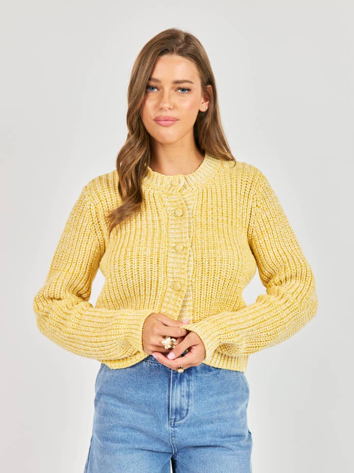 Sunroof Tulip Hem Cardigan