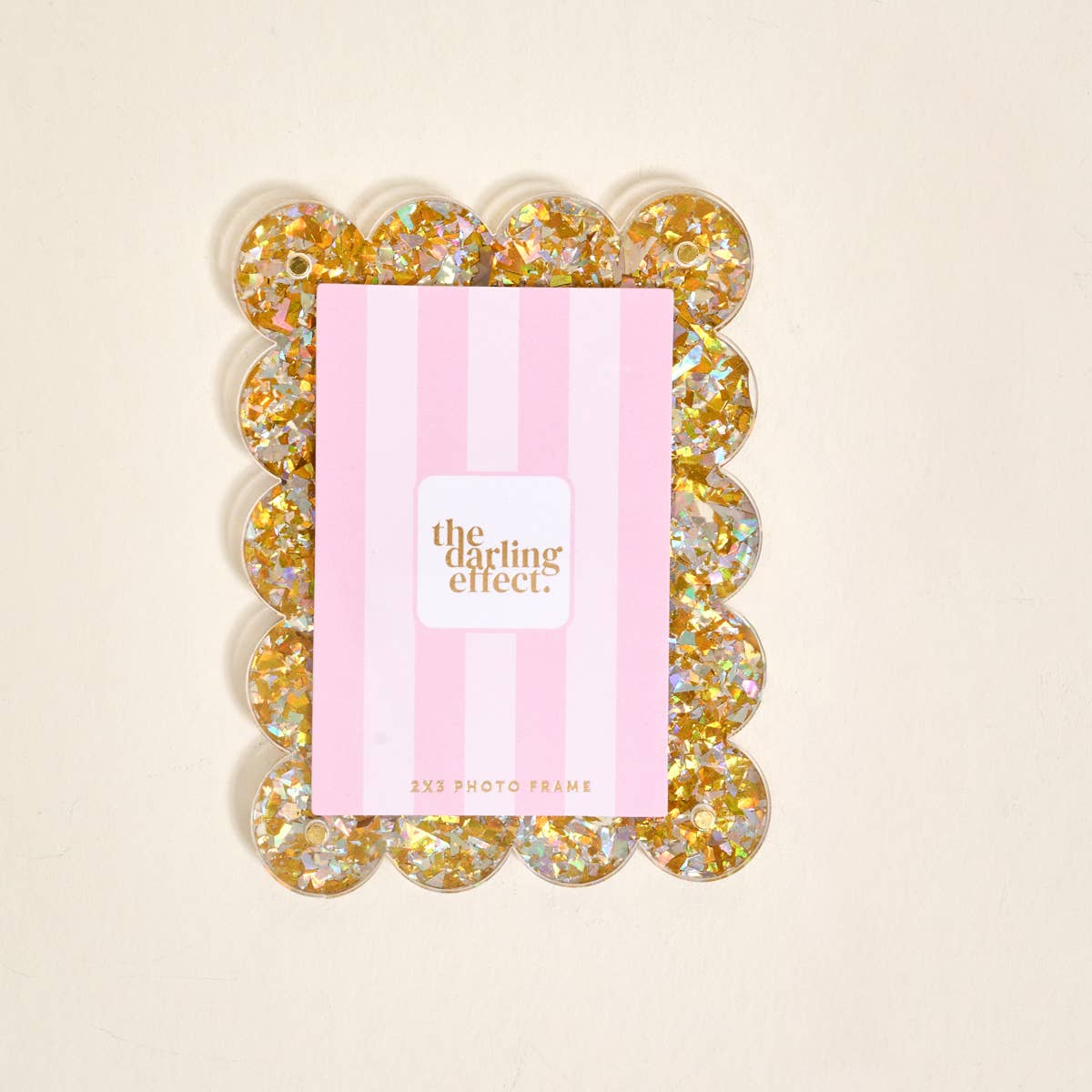 Gold Glitter Mini Acrylic Frame Magnet