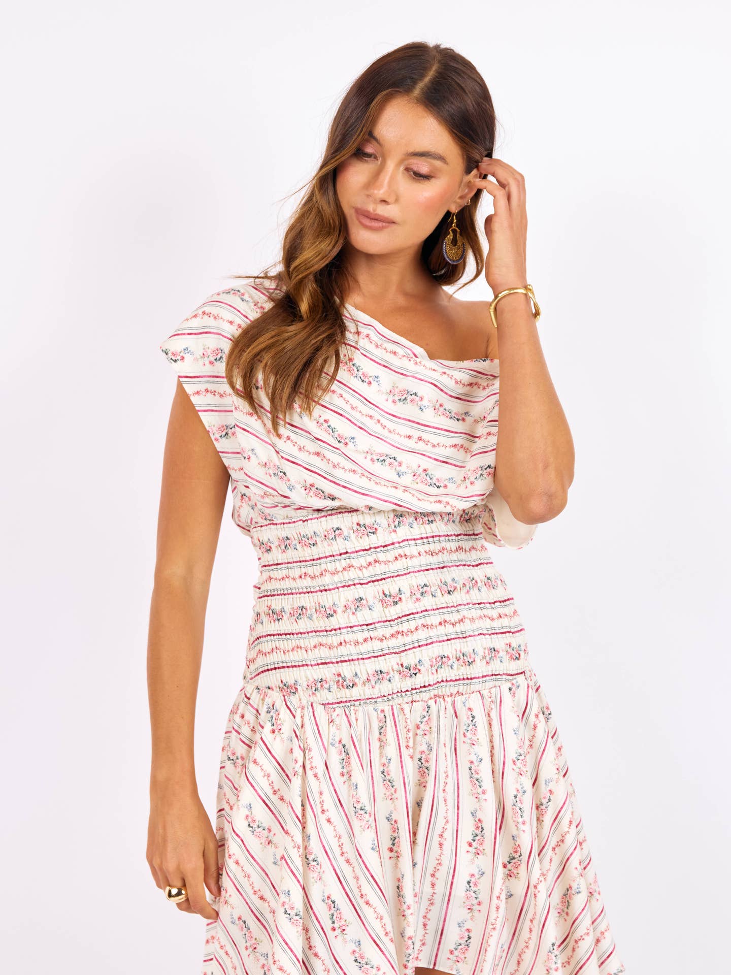 Rosebud Smocked Mini Dress