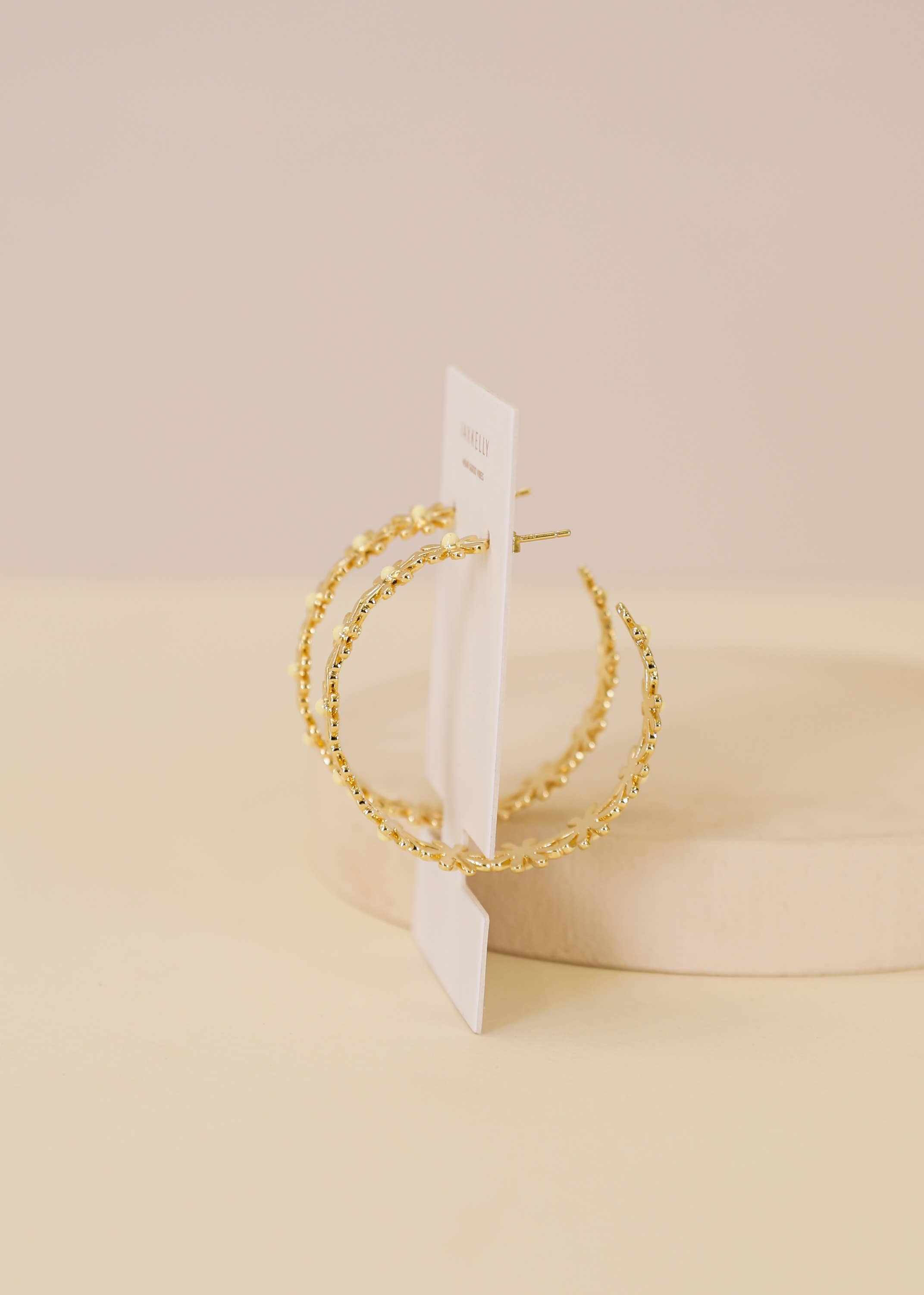 Daisy Chain Hoop Earring