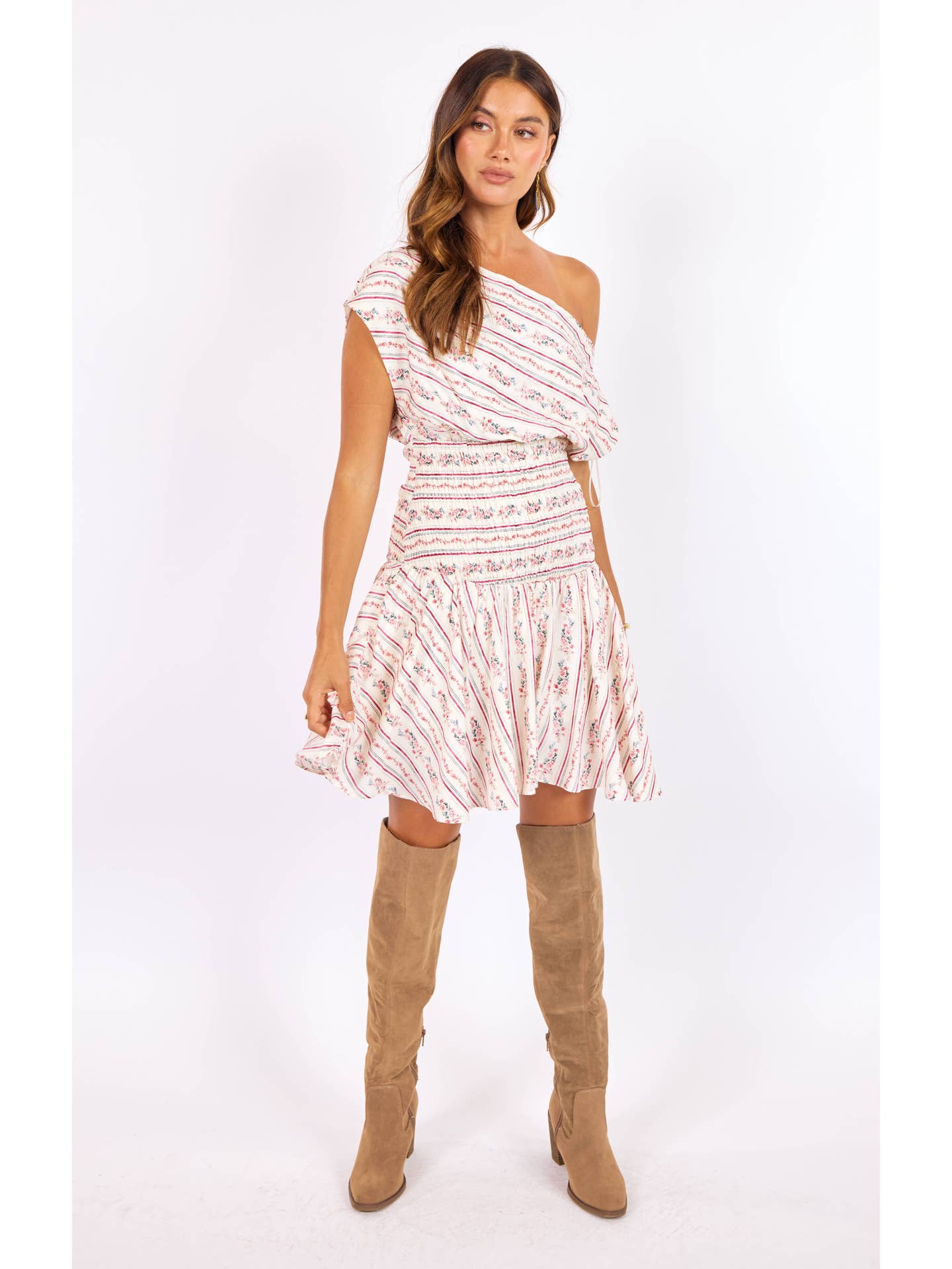 Rosebud Smocked Mini Dress