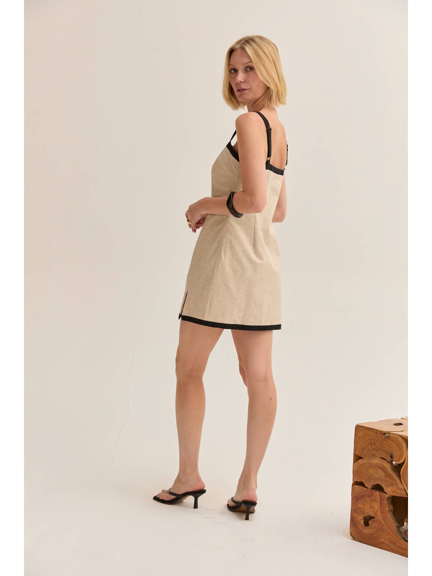 Sadie Contrast Trim Mini Dress