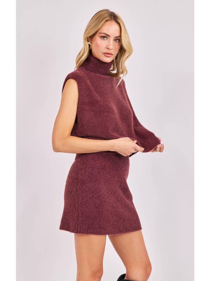 Crosby Fuzzy Turtleneck Sweater