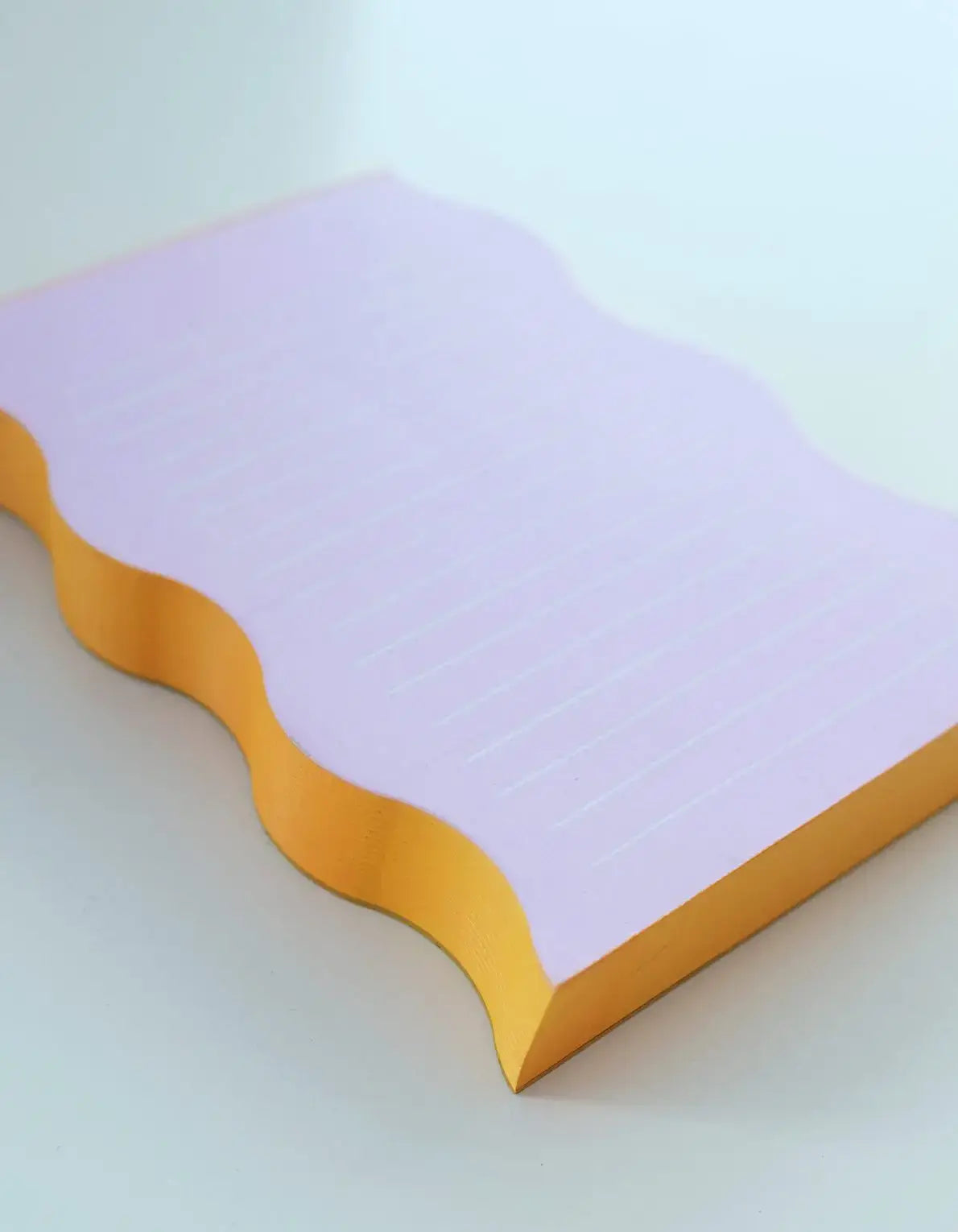 Lilac + Tangerine Wavy Notepad