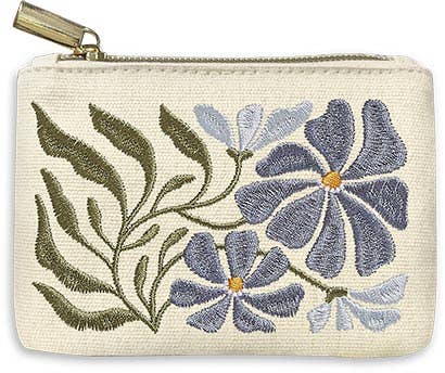 Aster Flower Market Coin Pouch