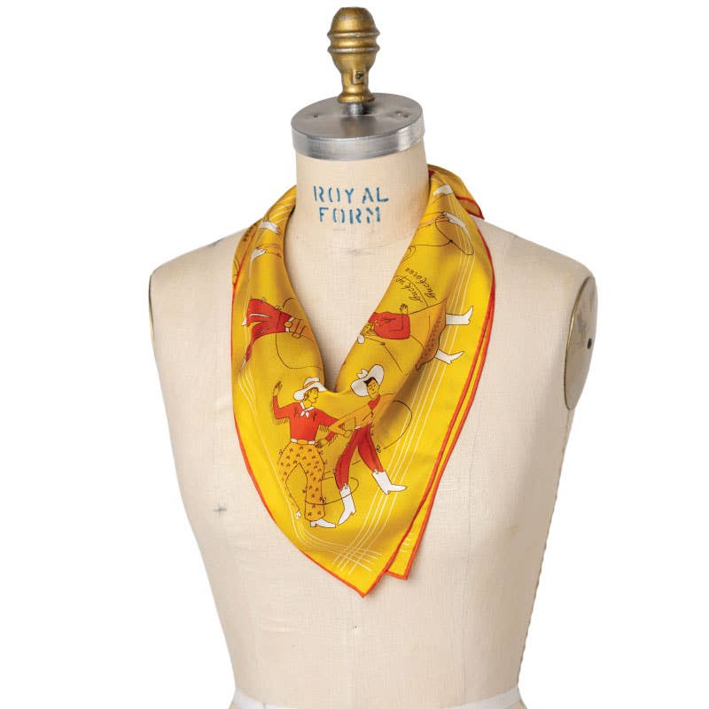 Buck Up Buckaroo Silk Scarf