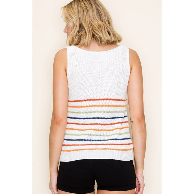 Striped Tank Sweater