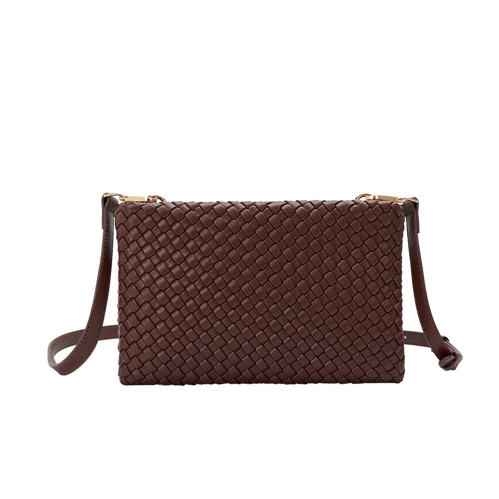 Daisy Espresso Recycled Vegan Crossbody Bag
