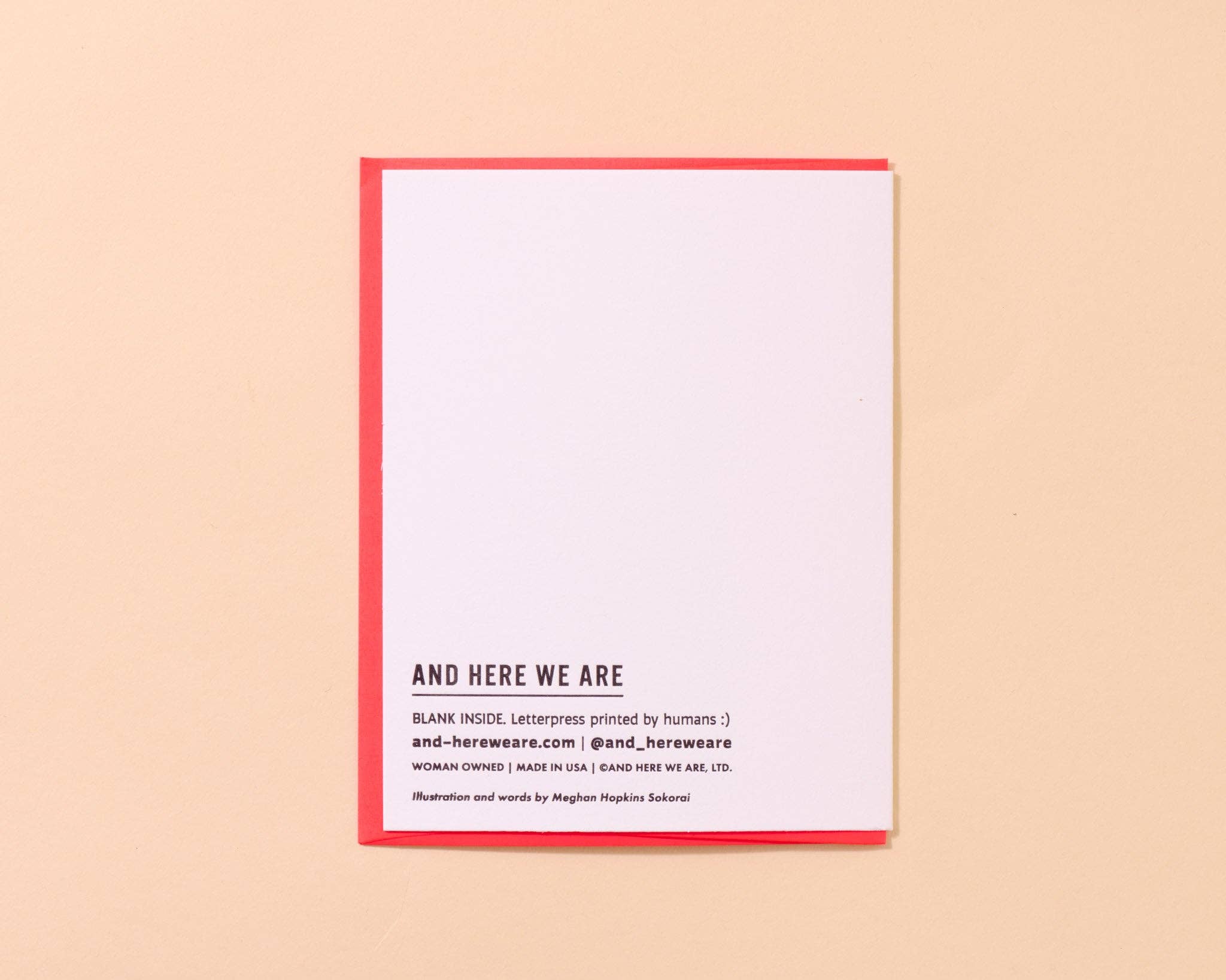 Rad in Grad Letterpress Card
