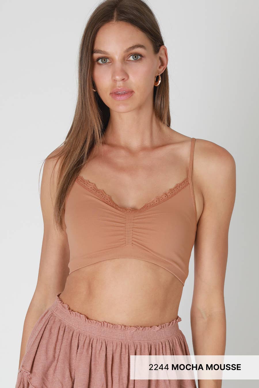 V Neck Lace Bralette