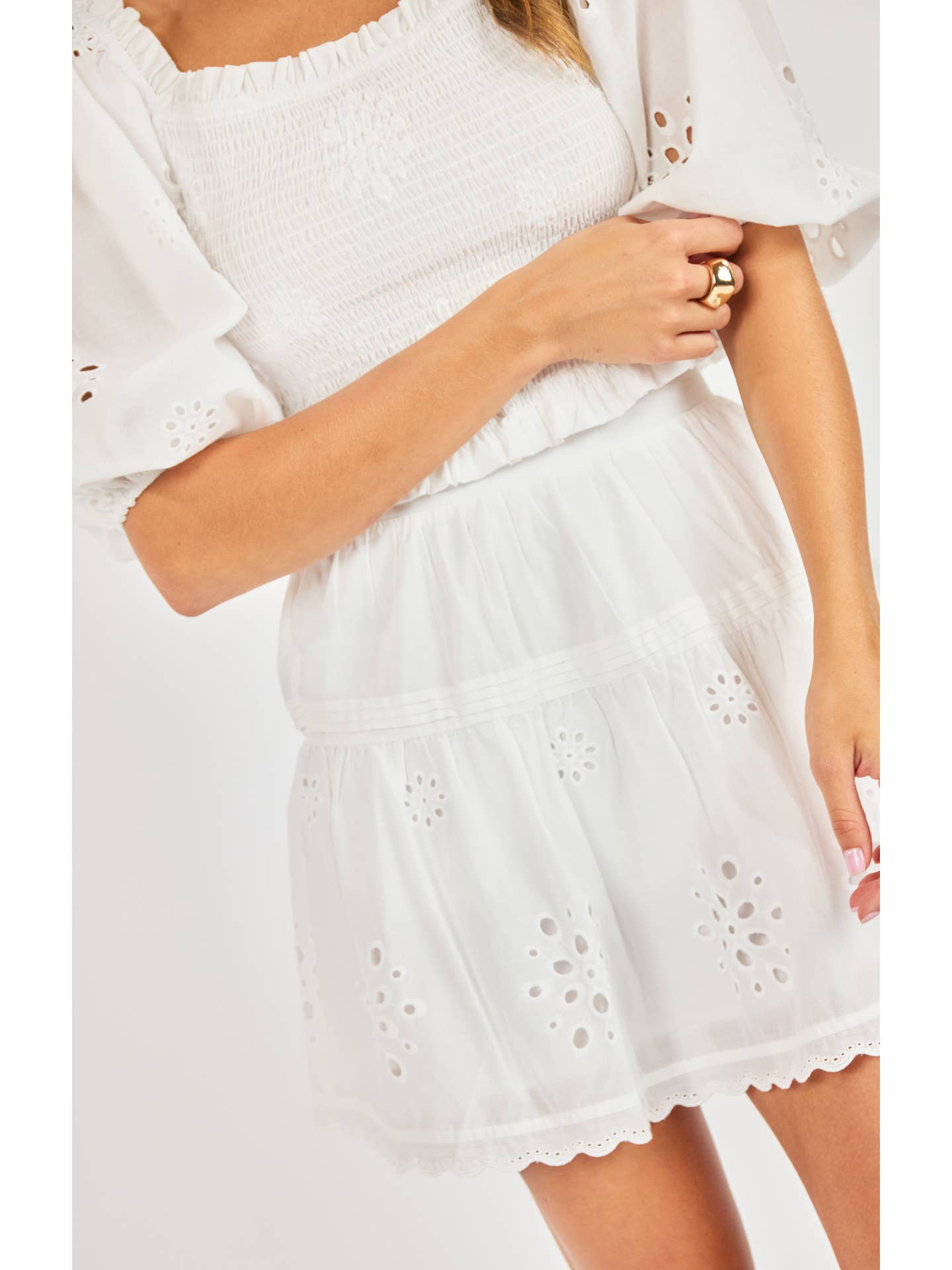 Bloomfield Smocked Top