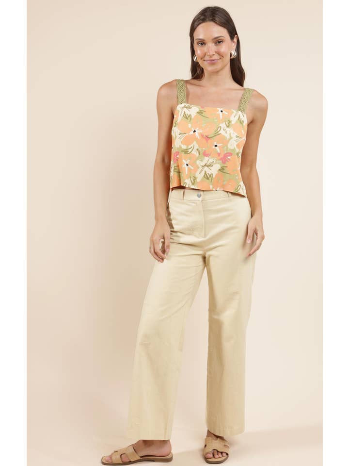 Aperitivo Lacey Back Tied Top