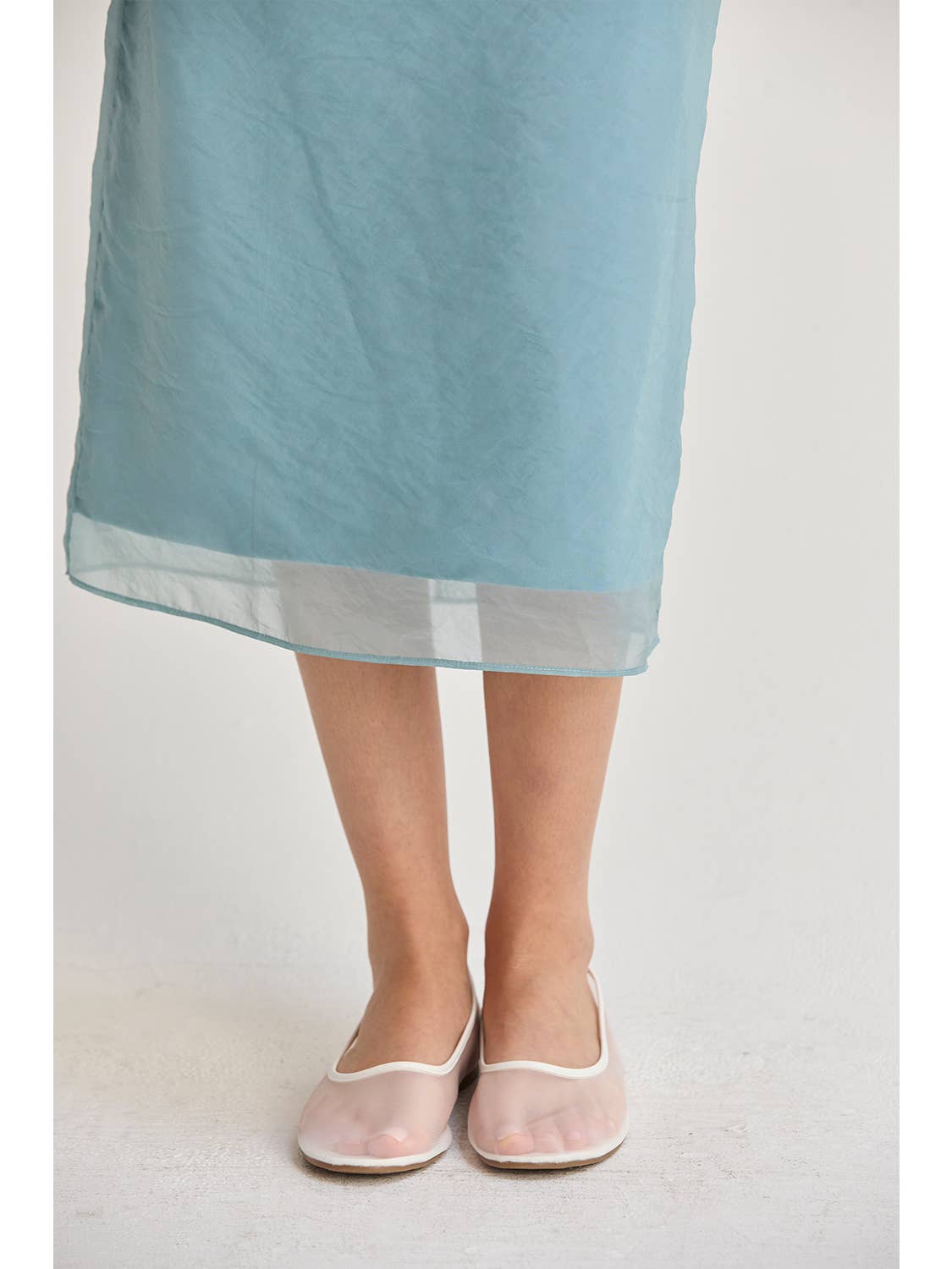 Zeah Organza Strapless Midi Dress