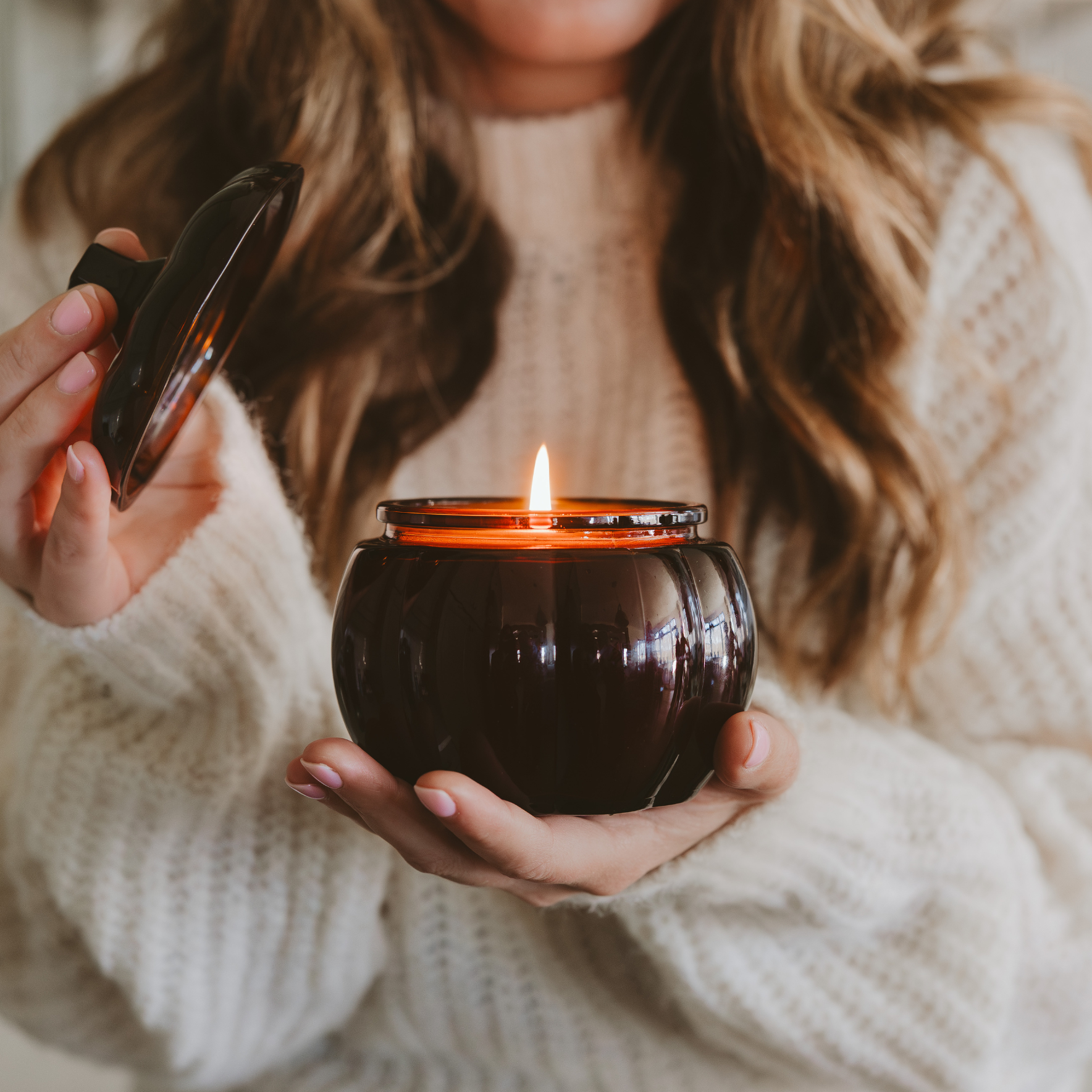 Hello Fall Pumpkin Jar Soy Candle