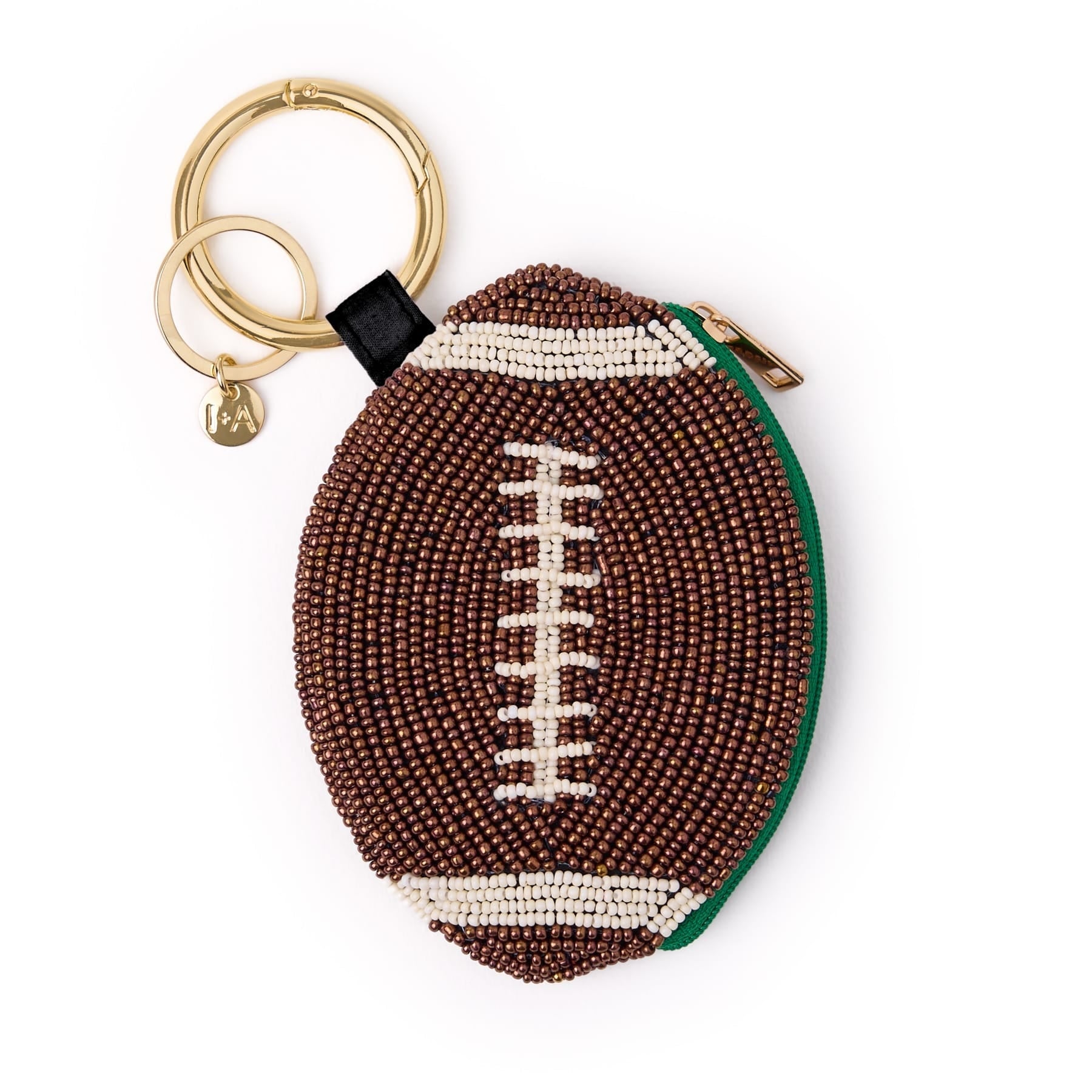 Mary Football Beaded Coin Purse