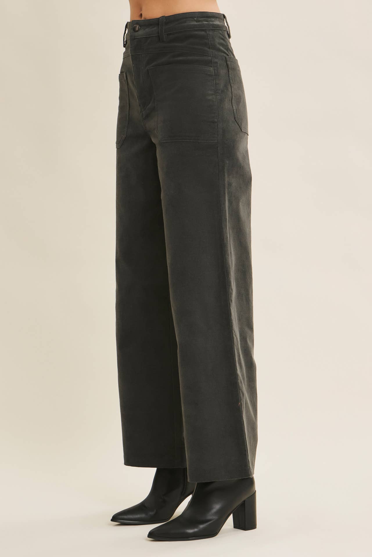 Ginger Spiced Corduroy Wide Leg Pants
