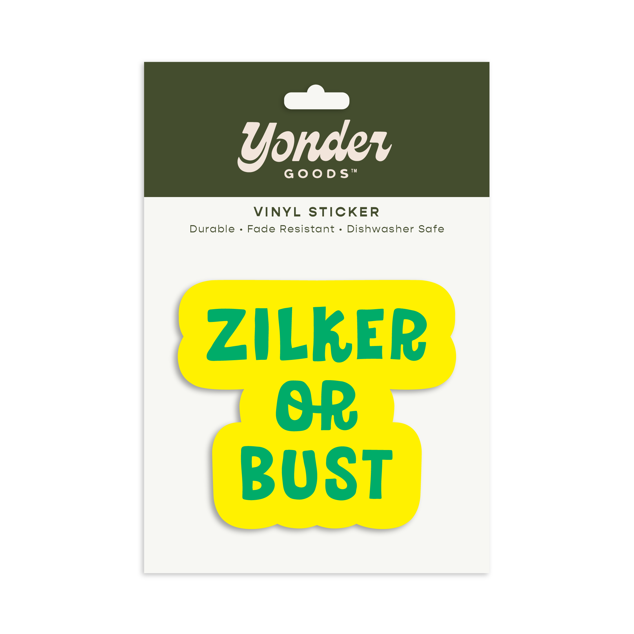 Zilker or Bust Sticker | Austin Sticker Vinyl