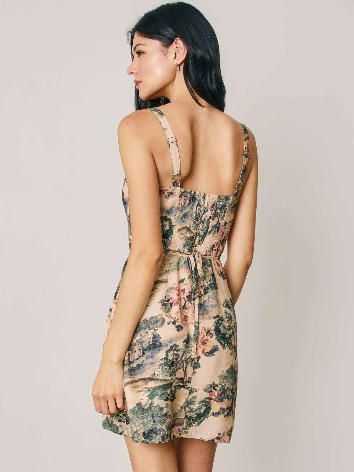 Secret Garden Toile Mini Dress