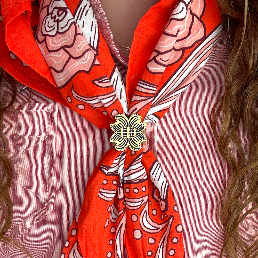 Amy Floral Bandana Slide