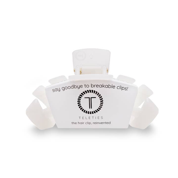 Coconut White Teleties Hair Clip