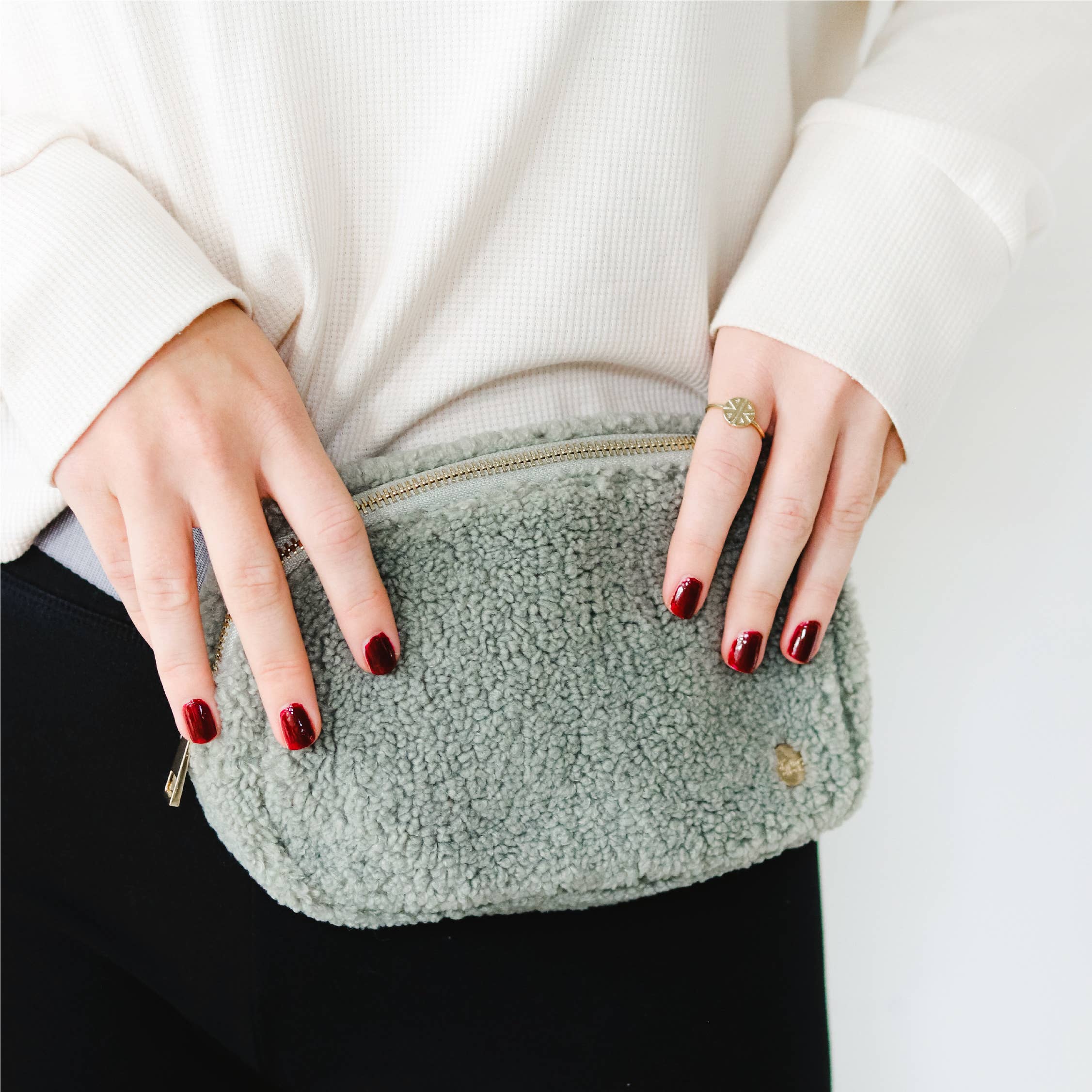 Cozy All You Need Belt Bag - Grey. **FINAL SALE**
