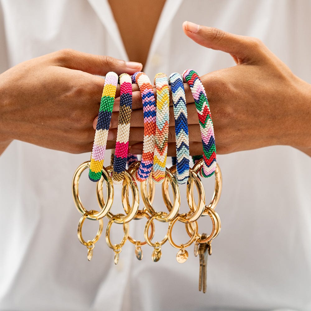 Chloe Beaded Key Ring