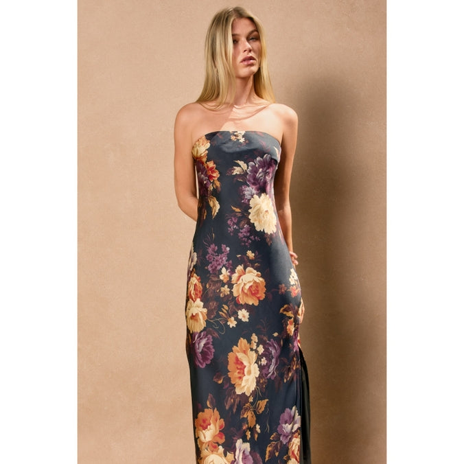 Hidden Haven Strapless Maxi Dress