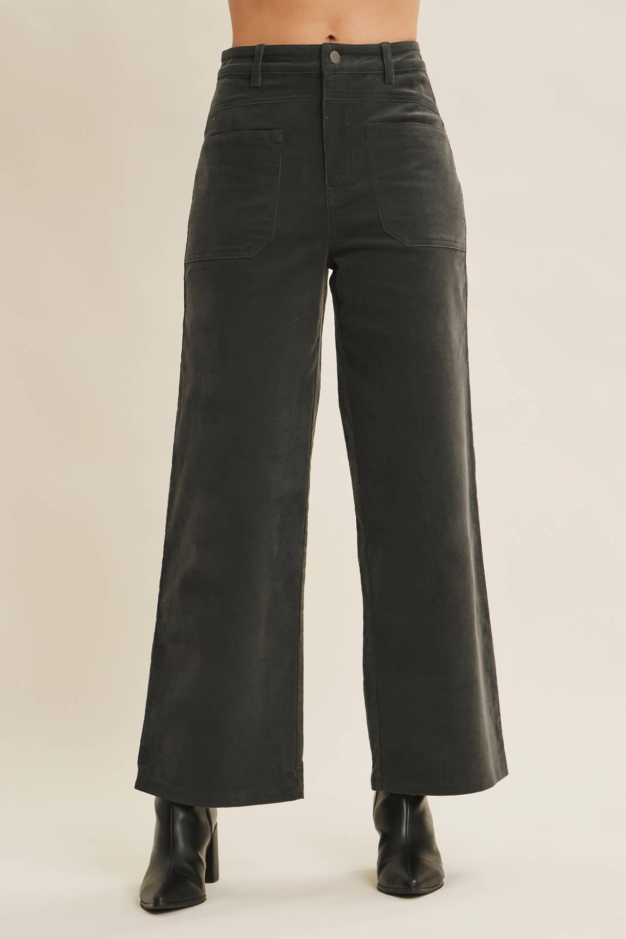 Ginger Spiced Corduroy Wide Leg Pants