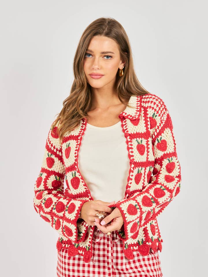 Berrylicious Crochet Cardigan