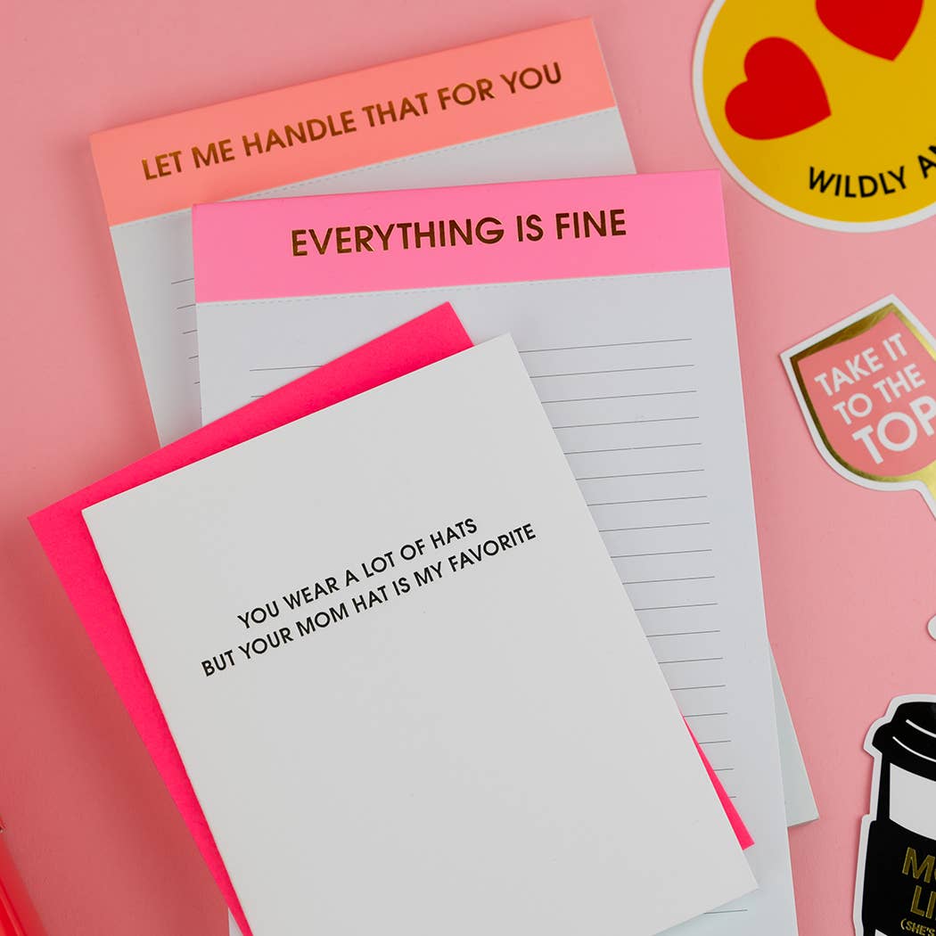 Everything Is Fine Lined Notepad