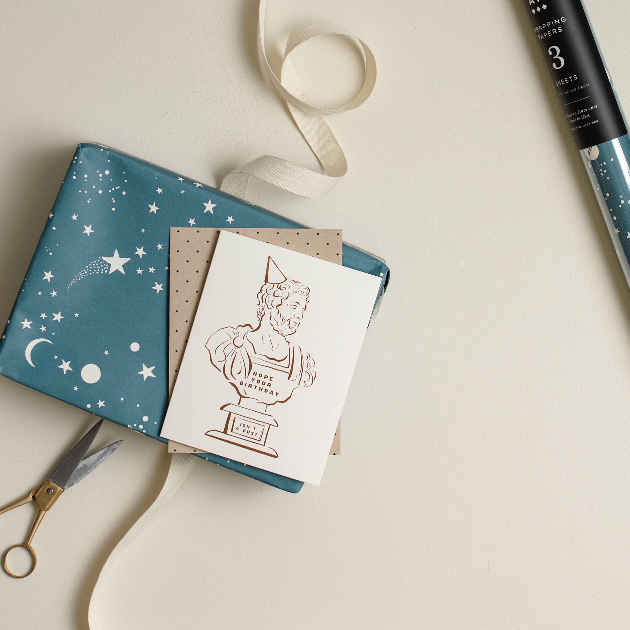 Birthday Bust Greeting Card