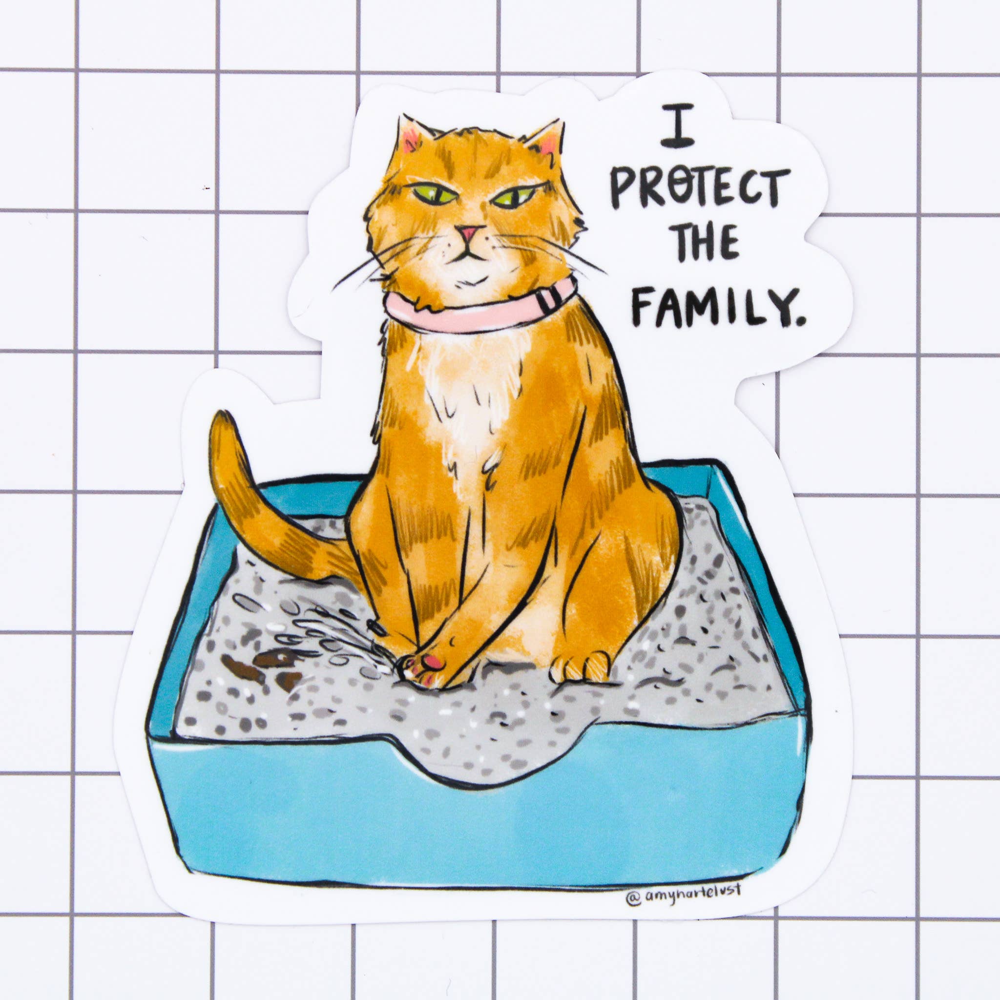 I Protect The Family Vinyl Sticker