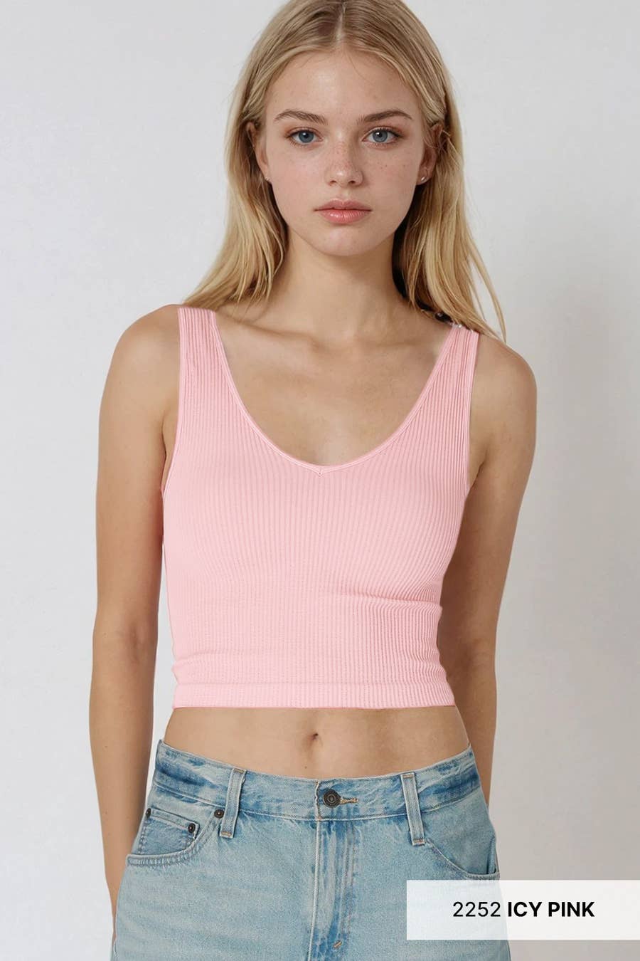 Reversible Ribbed Crop Top