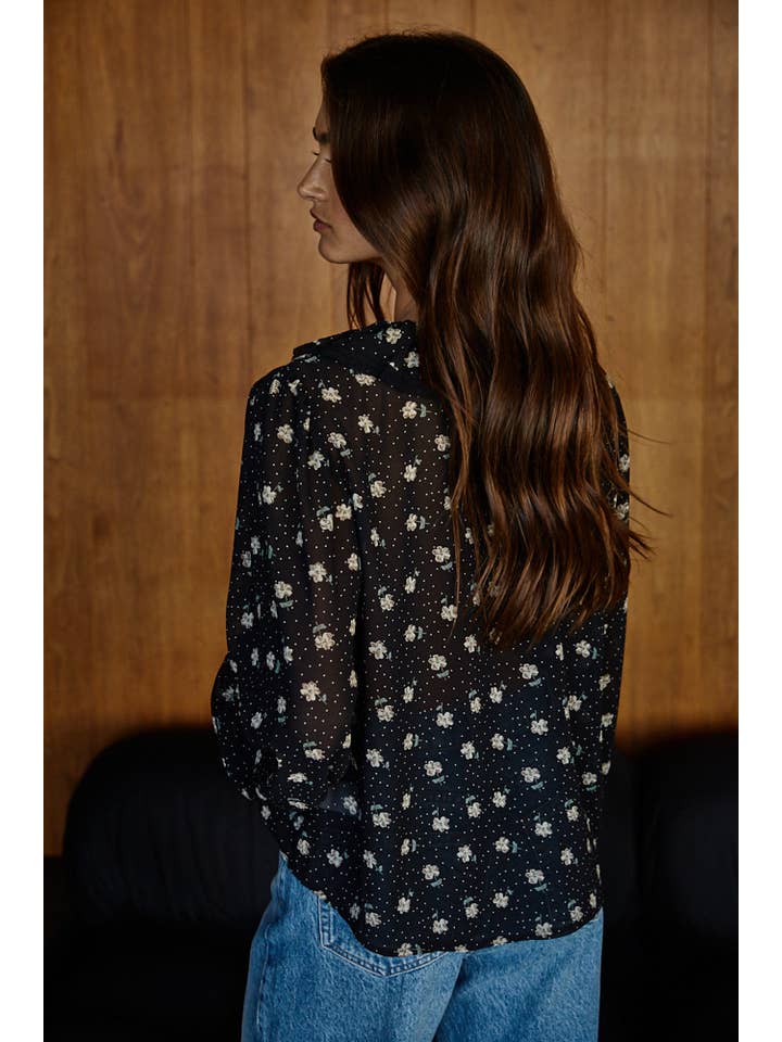 At Dusk Floral Blouse